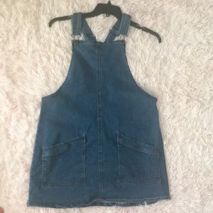 Juniors Overall Pinafore Dress